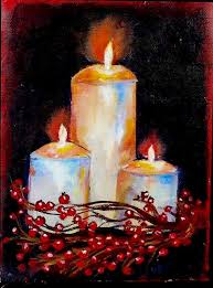 How To Paint A Candle Flame A Ginger Snap Acrylic Paint Tips And Tricks Christmas Paintings On Canvas Christmas Paintings Candle Art Painting