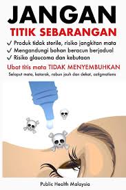Obat yang disarankan adalah obat tetes. Amira Nadia Raup On Twitter Credit To Public Health Malaysia Rakyat Malaysia Tolong Rt Sungguh Sungguh Banyak Ubat Titis Mata Yang Dijual Dikatakan Pulih Penyakit Mata Dan Rabun Mengandungi Steroid Risiko Mengalami