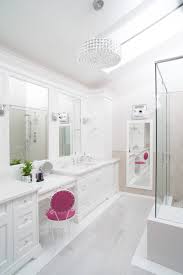 White, espresso, grey doors and drawers: Corner Bathroom Vanity With Makeup Table