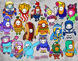 Fall Guys Ultimate Knockout Game Sticker Fall Guys Decal Sticker Laptop Vinyl Stickers Fall Guys Art Sticke Sticker Art Sailor Moon Wallpaper Dark Souls Gifts
