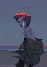 Life Is Tough But Keep Going Colorful And Sunny Illustrations By Xi Zhang Aesthetic Art Character Art Art