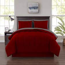 818 399 просмотров • 14 апр. Mainstays 8 Piece Solid Bed In A Bag Bedding Comforter Set Full Red Walmart Com Walmart Com