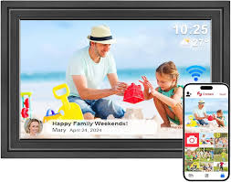 Marco de Fotos Digital WiFi de 10,1 Pulgadas, Memoria Integrada de 32 GB,  Marco de