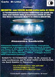 incontri con esseri alieni nella valle di erks - conferenza a Ravenna  16022019