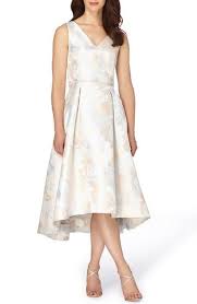 Tahari Jacquard Midi Dress Available At Nordstrom Tea Length Cocktail Dresses Women Wedding Guest Dresses Tea Length Dresses