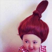 ムーミン谷のコスチューム リトルミィのウィッグ little my s wig moominハロウィン子供用コスチューム ハロウィン 子供 ヘア アイディア 子供