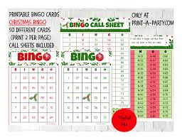Bingo Christmas Bingo Game 30 40 Or 50 Different Cards Instant Download Holiday Bingo Bingo Cards Printable Christmas Bingo Printable Christmas Bingo Cards