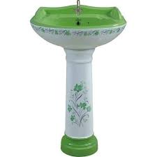 Large uk stocks held for next day delivery, lowest price bathroom basins are often referred to as bathroom sinks, but technically a sink is something you only find in the kitchen! Ceramic Printed Pedestal Wash Basin For Bathroom Id 15957300562