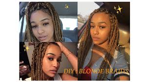 Dark & light honey blonde hair. How To Honey Blonde Braids Easy Natural Hairstyle Youtube