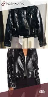 Nicole Miller Vegan Leather Moto Jacket Nicole Miller Black Moto Jacket Finish Off Any Basic Outfit With The Basic Outfits Vegan Leather Jacket Clothes Design