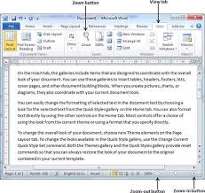 Zoom in and out of a website. Zoom In Out In Word 2010