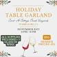 Holiday Table Garland Event at Cottage Creek Viney... event in Morgan Hill, CA