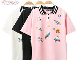 Discount This Month Cute Pink Harajuku Printed T Shirt Kawaii Cartoon Tee Tops 2018 Ladies Fashion Character Kawaii Cute T Shirts Womens Shirts Cartoon Outfits