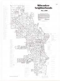 Airports in milwaukee and in the neighbourhood. 2000 Milwaukee Neighborhoods Map Milwaukee Neighborhoods Uwm Libraries Digital Collections