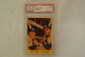 Baseball Card Psa 1958 Mickey Mantle & Hank Aaron