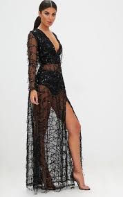 Valentina Black Sequin Long Sleeve Maxi Dress Maxi Dress With Sleeves Long Sleeve Maxi Long Sleeve Maxi Dress