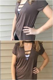Learn how to raise a low neckline with this beginner friendly sewing tutorial. 68 Fun And Flirty Ways To Refashion Your T Shirts Diy Crafts