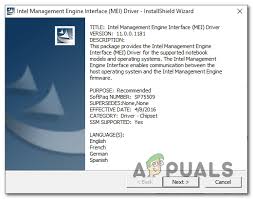 Saving the file to a folder on your hard drive (make a note of the folder where. Error 0x80240061 When Installing Intel Management Engine Interface Driver Appuals Com