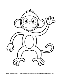 Showing 12 coloring pages related to monkeys. Printable Monkey Clipart Coloring Pages Cartoon Crafts For Kids