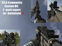 Create a backup copy of the file before proceeding. Custom M4 Pack Battlefield 2 Mods
