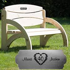 'the crocodile hunter's' daughter, bindi, paid tribute to her parents, steve & terri irwin, on what would have been their 29th wedding anniversary. Ruby Wedding Bench Solid Spruce Garden Bench With Engraved Name Plate Personalised With 2 Names Of Choice Personalised Wedding Anniversary Gift I Ruby Wedding Anniversary Gift Amazon De Garten