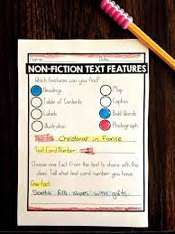 Nonfiction Text Features Worksheets Free Sea Of Knowledge Text Features Worksheet Text Features Nonfiction Text Features