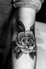 Pin By Aka Lola On References For My Flower Tattoo Elbow Tattoos White Rose Tattoos Black And White Rose Tattoo