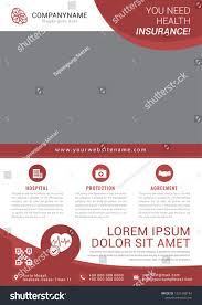 Cover the cost of health & hospitalization. Health Insurance Red Flyer Template Vector Illustration Ad Ad Red Insurance Health Flyer Flyer Template Flyer Vector Illustration