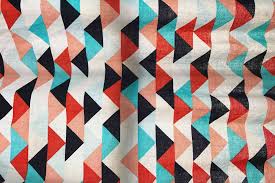A 70s inspired checkered pattern of glossy three dimensional tiles in warm fall rustic colors of rust, yellow, ochre, mustard, orange and chocolate brown. Names Of Common Fabric Patterns
