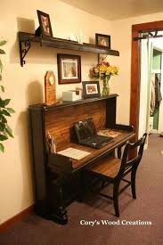 Desk Made From An Old Piano The Shelf Above Is Made From The Key Cover Piano Decor Repurposed Furniture Furniture Makeover