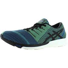 Shop for cheap asics fuzex knit shoes online? Asics Men S Fuzex Knit Blue Black Yellow 8 5 D Ninefit Europe