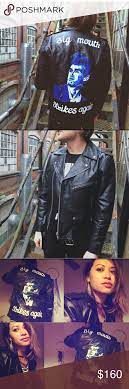 Vintage Morrissey The Smiths Leather Jacket Painted Leather Jacket Leather Jacket Hand Painted Leather Jacket