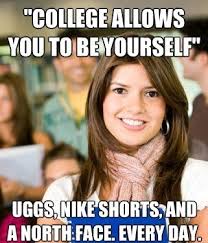 Geekxgirls.com, featuring geeky cosplay, fan art, comics, memes & more! The Sheltered College Freshman Meme