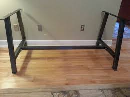 A Frame 2 Metal Table Legs With Cross Bar Steel Table Etsy Metal Table Legs Iron Table Legs Metal Table
