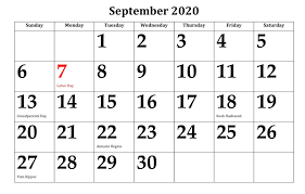 September 2020 Calendar Kalnirnay In 2020 Federal Holiday Calendar Calendar Grandparents Day