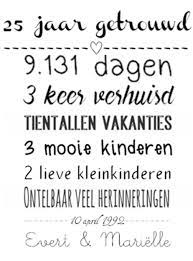 Tekst 25 Jaar Getrouwd Huwelijksgedichten Bruiloft Gedichten Huwelijksjubileum