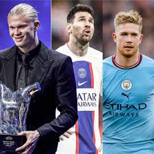 Thích Xem Bóng Đá - Điểm của top 3 Cầu thủ xuất sắc nhất năm của UEFA Erling Haaland-352🔥 Lionel Messi -227🙃 Kevin De Bruyne-225💙 PSG bị Bayern loại sớm ở vòng