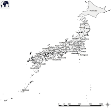 Japan produces rice, fish, and motor vehicles. Printable Japan Blank Map With Outline Transparent Map Pdf