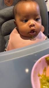 My journey began yesterday. My Sweet Pea turned 5 months so what better  food to start her with than peas lol. Day 1 of my baby food puree journey.  What are some of your baby favs?, Dr said start with ...