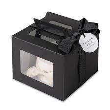 Wedding cake boxes window face. 5 Mini Cake Boxes Boxes With Window Gable Boxes With Window Black Cake Box Boxes With Window Black Cake Boxes Cake Packaging Box Cake Cake Boxes Packaging