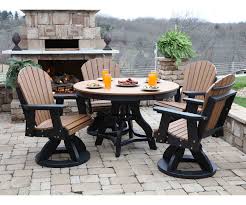 This outside table and chairs can save you precious time and space. Six Chair Round Patio Set Comfort Time Furniture
