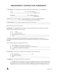Free Printable Contracts For Contractors