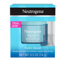 Amazon.com: Neutrogena Hydro Boost Hyaluronic Acid Hydrating Water Face Gel  Moisturizer for Dry Skin, Oil-Free, Non Comedogenic, Travel Size .5 oz :  Beauty & Personal Care