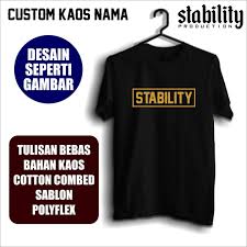 Toko kaos distro online terlengkap dan terpercaya yang menjual kaos dengan ribuan pilihan desain gambar baju unik, gaul dan trendi dengan harga bersaing. Banyak Pilihan Warna Kaos Dan Warna Stability Production Facebook