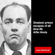 Alfie Hinds was born in Newington Butts, London in 1917 and he managed to  escape prison three times. How? Because he was a genius. Read more in the  link below. http://www.prisonhistory.net/prison-escapes/alfred-george-hinds -escape/