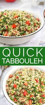 Quick Tabbouleh Recipe Couscous Recipes Tabouli Salad Recipe Tabbouleh Recipe