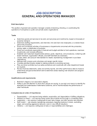 Resources / templates / job descriptions / finance / director of finance this director of finance job description template includes the list of most important director of finance's duties and responsibilities. General And Operations Manager Job Description Template By Business In A Box