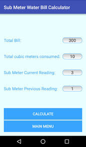 All properties linked to our network have a meter to record water usage and in most cases they can be found near the front of the property. Sub Meter Water Bill Calculator For Android Apk Download