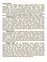 Mereka seumpama rajawali yang naik terbang dengan kekuatan sayapnya; yesaya 40:31 saat berbagai persoalan hidup mendera, semua orang berharap mendapatkan jalan keluar atau solusi sesegera mungkin. Renungan Yesaya 42 1 9