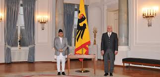 Nepalese prime minister pushpa kamal dahal addresses the national democracy day celebration in kathmandu yesterday. Embassy Of Nepal Berlin Germany